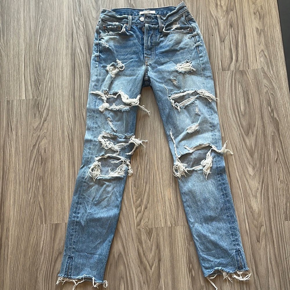 GRLFRND KAROLINA distressed jean size 23